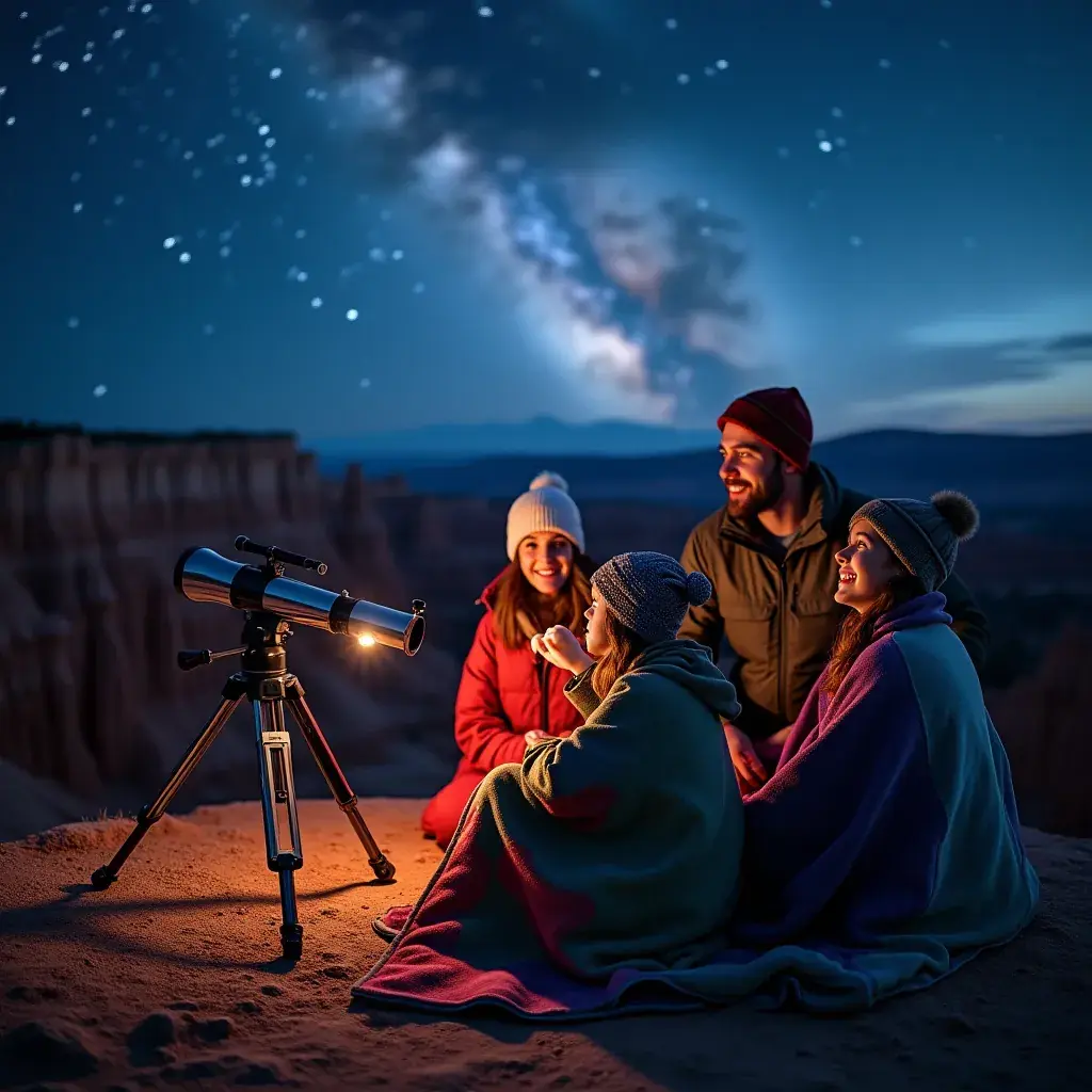 Туристы, наслаждающиеся захватывающими видами на каньон Брайс.